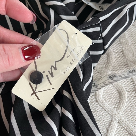 NWT Kim Rogers Button Down Striped Blouse Women’s Size 2X - Picture 13 of 16